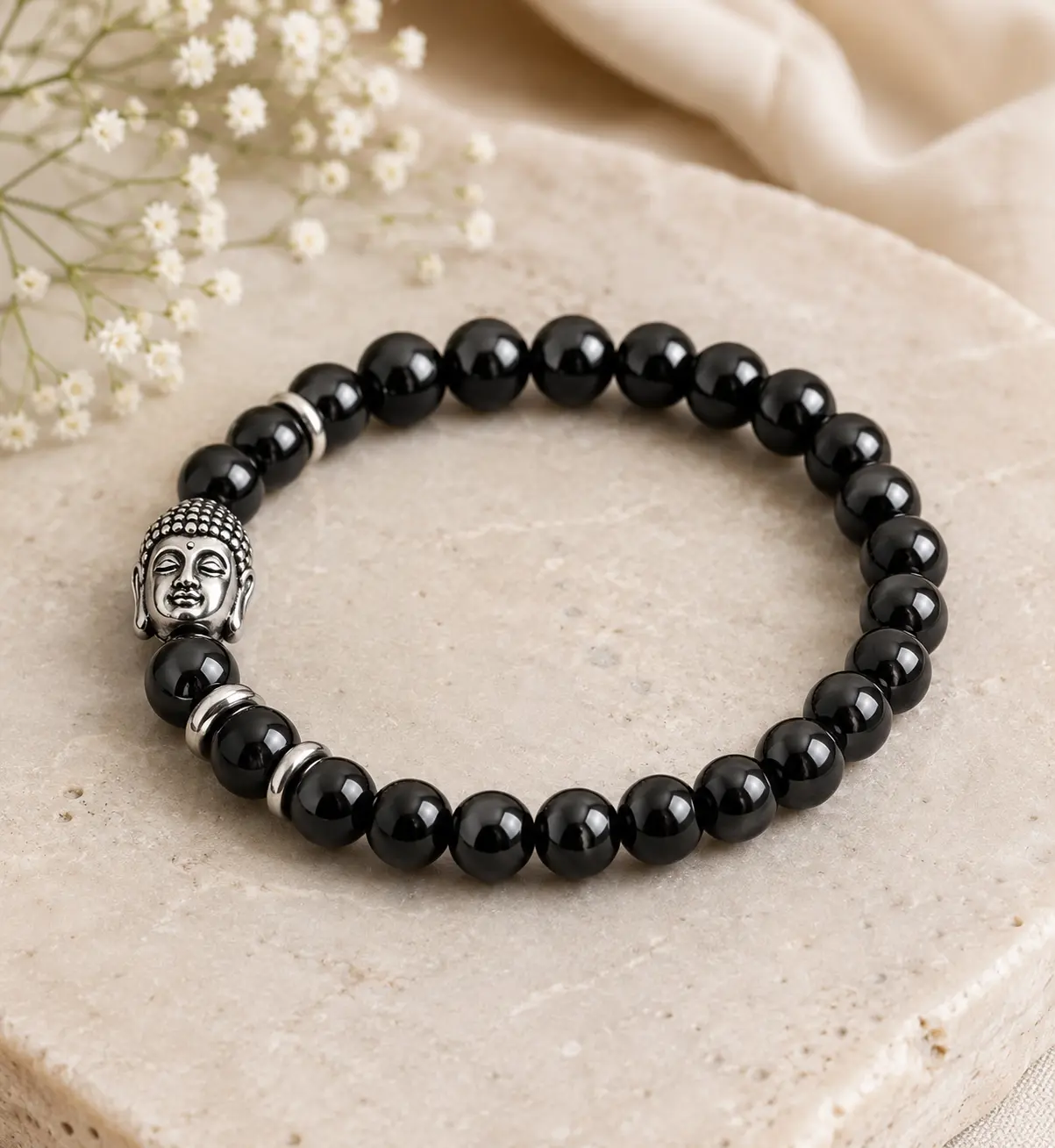 Black Obsidian Crystal Bracelet