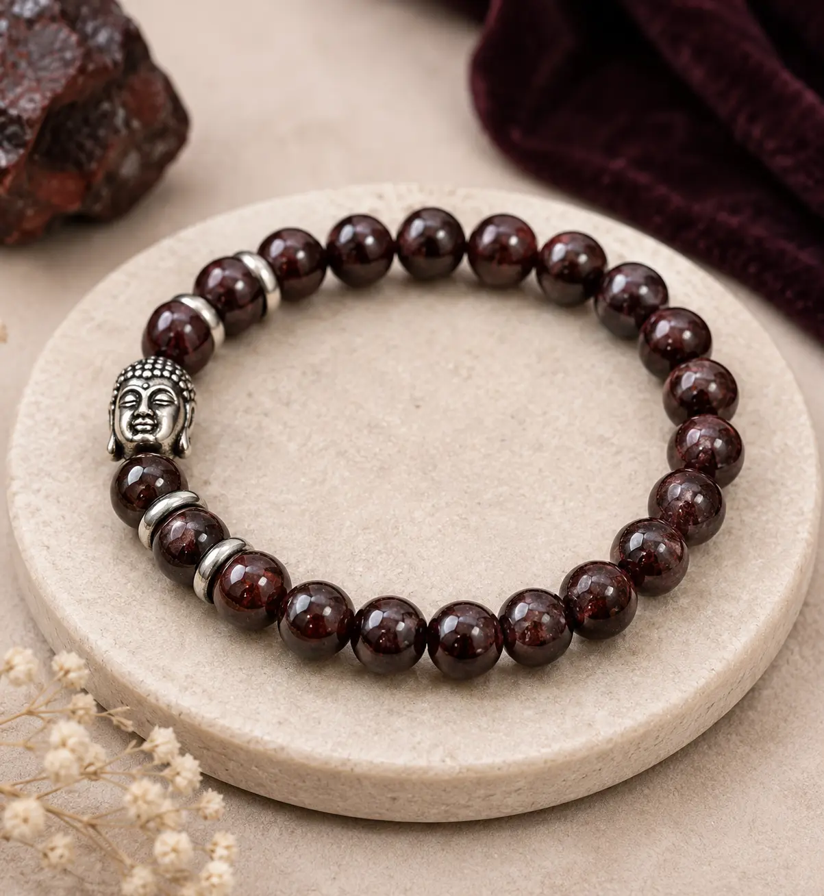 Garnet Crystal Bracelet